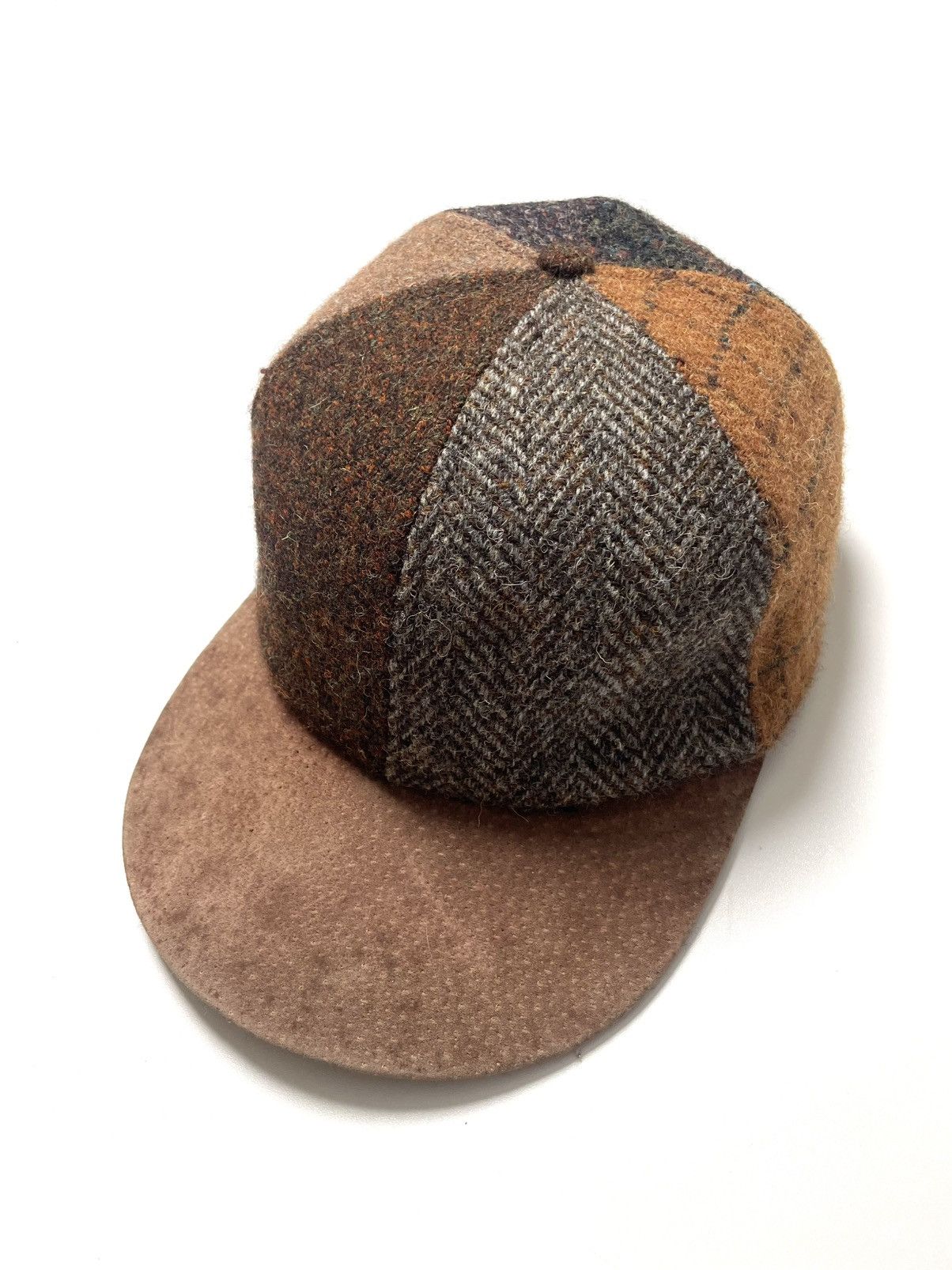 Harris Tweed Harris Tweed Patchwork Wool Hat Size ONE SIZE - 1 Thumbnail