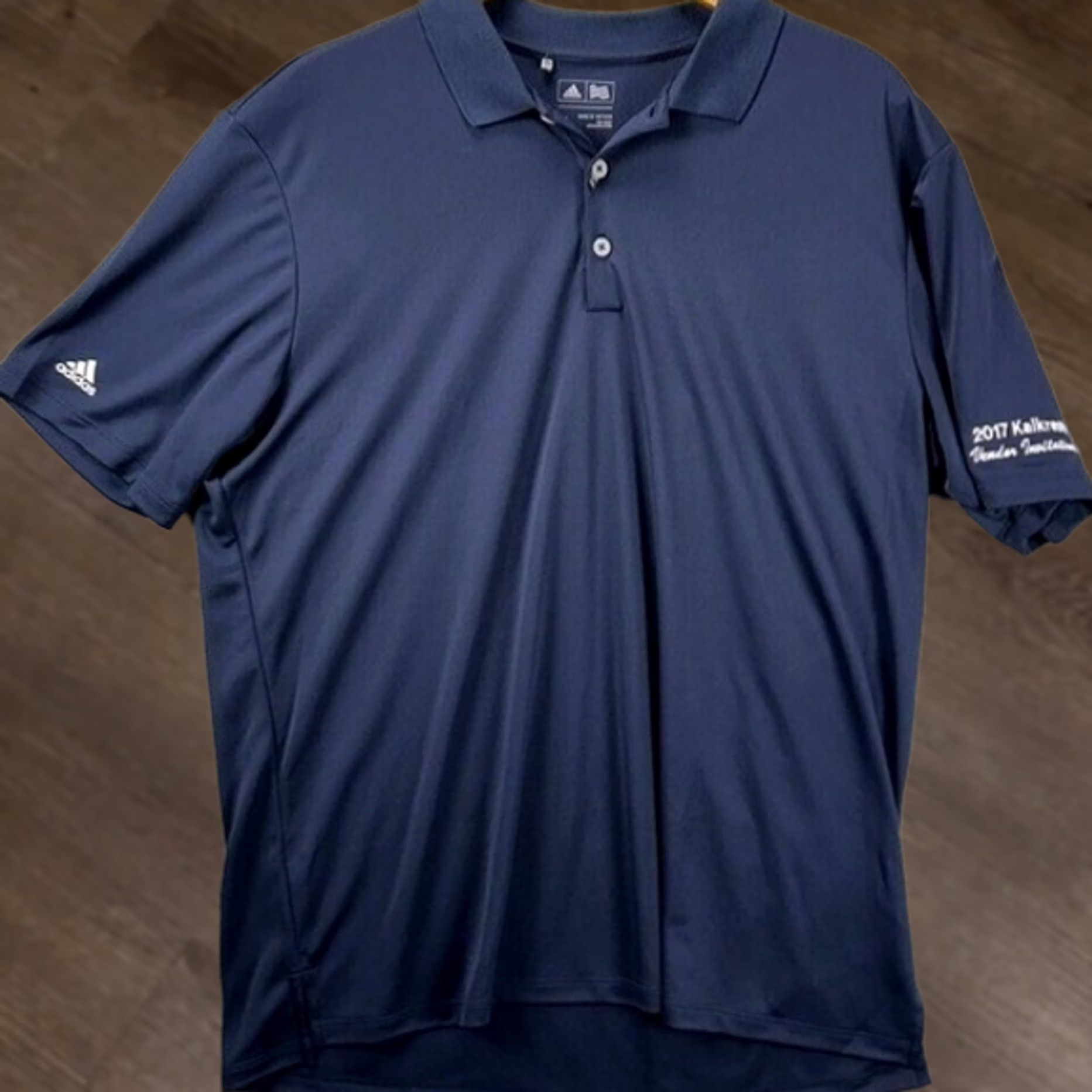 Adidas Adidas Polo Shirt Mens XL Navy Blue Short Sleeve Golf Rugby Activewear New Size US XL / EU 56 / 4 - 1 Thumbnail