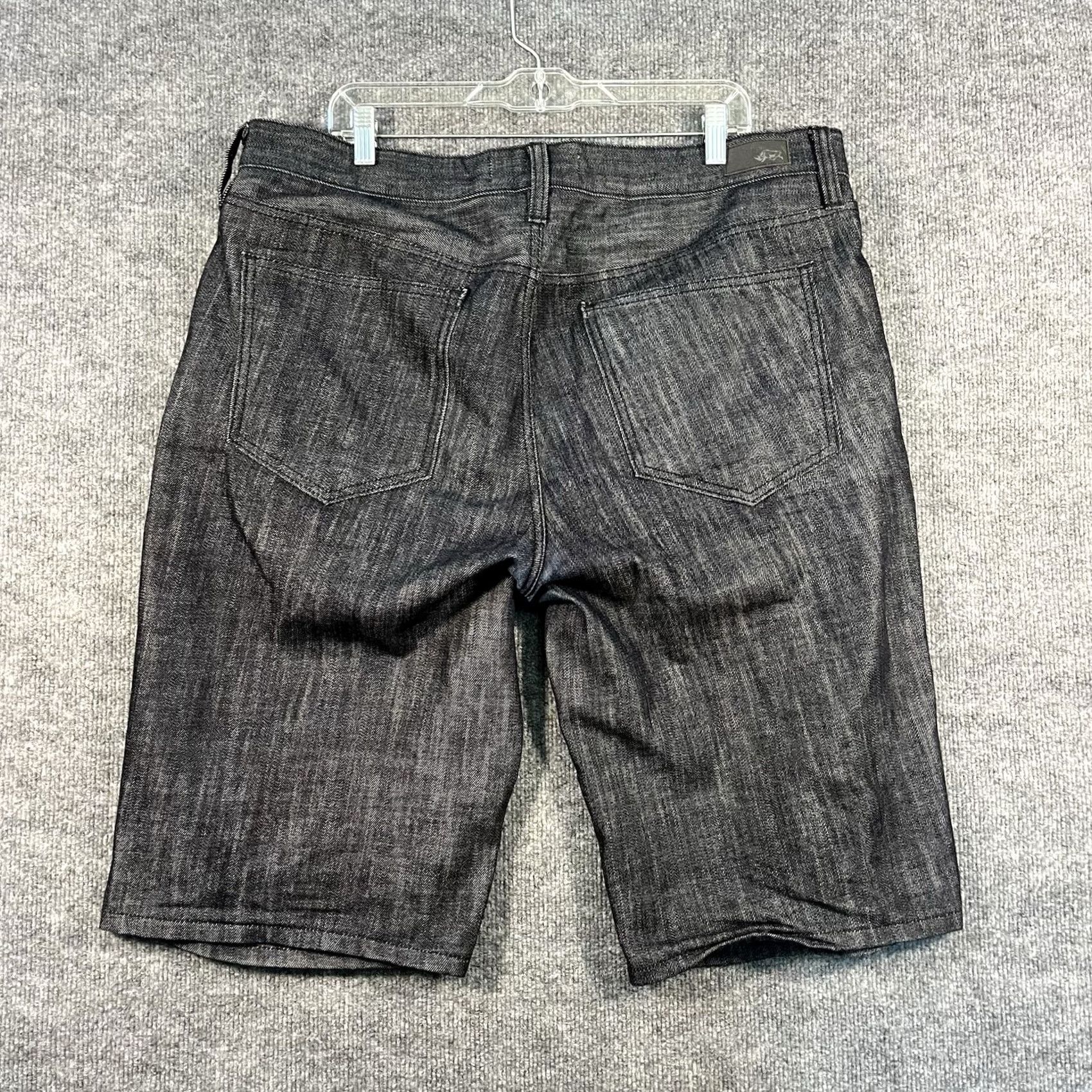 Ecko Unltd. Ecko Unltd Shorts Bermuda Mens W36 Black Denim Jorts Baggy Fit 90s Y2K Skate Streetwear Size US 36 / EU 52 - 7 Thumbnail