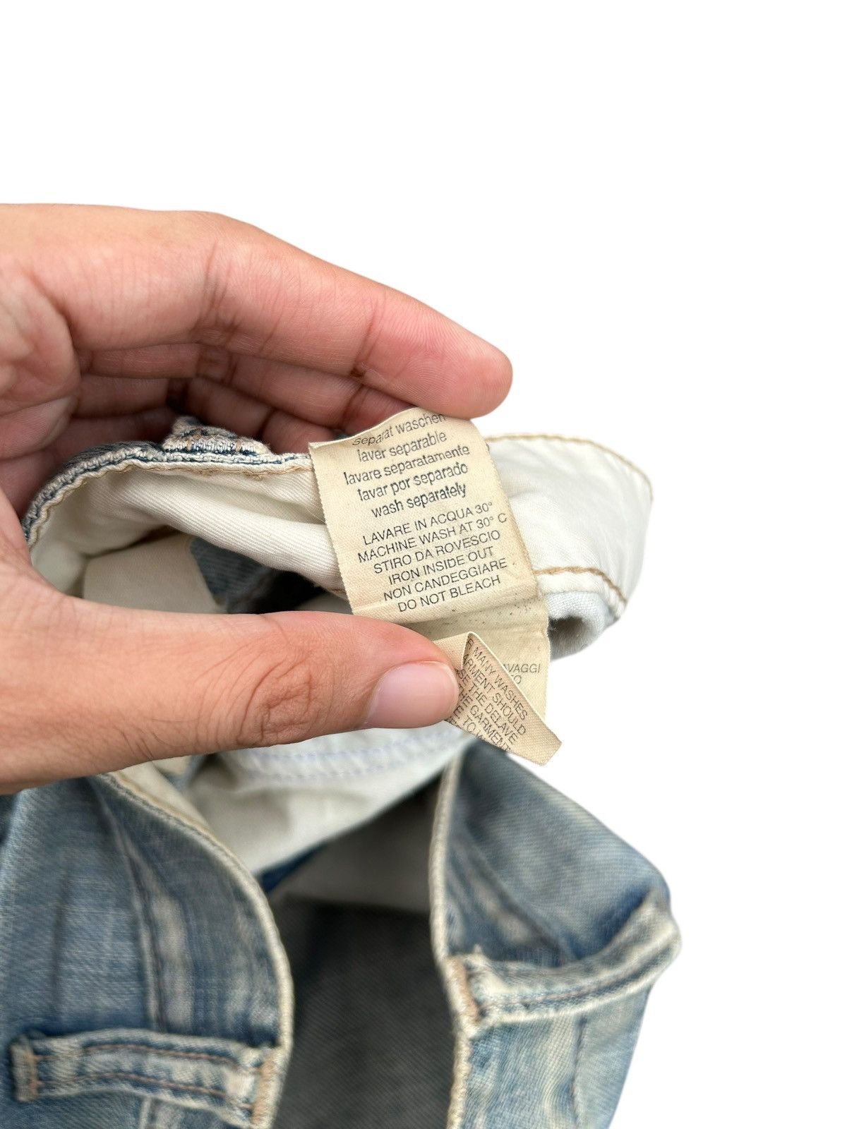 Neil Barrett Neil Barrett Punk Bondage Style Distressed Italy Denim Jeans Size US 32 / EU 48 - 12 Thumbnail