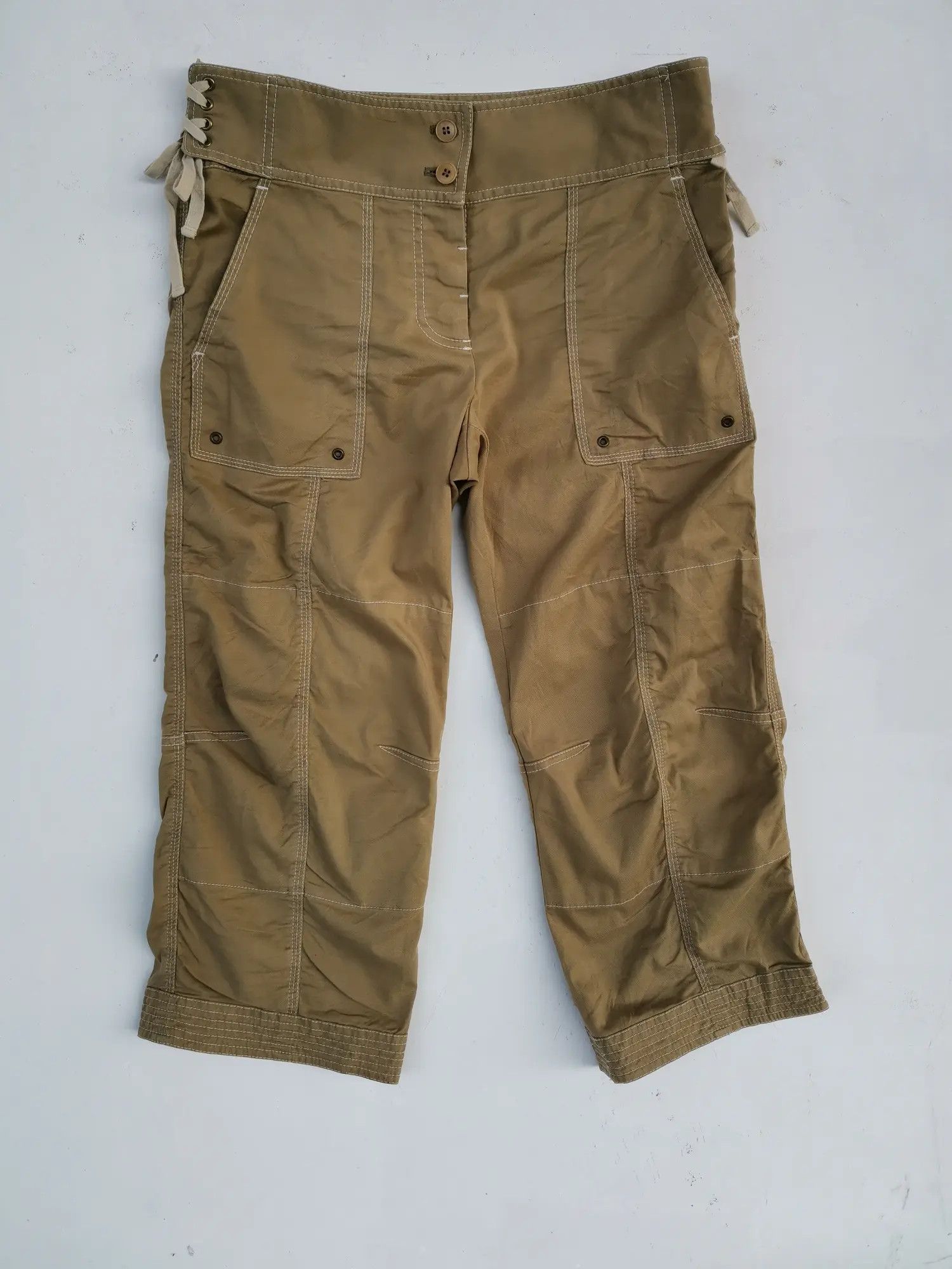 DKNY Rare!!! DKNY Tactical Cargo Multipocket Short Pants Size US 29 - 14 Thumbnail