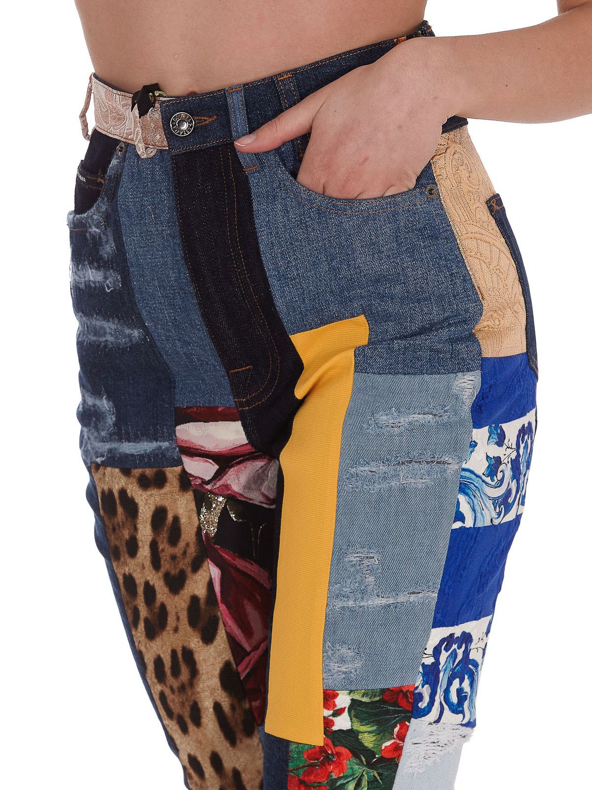 Dolce & Gabbana o1y0825 Denim Pant in Multicolor Size 25" / US 0 / IT 36 - 6 Thumbnail
