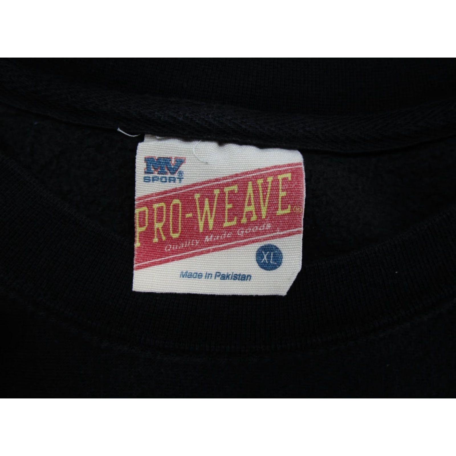 Vintage VTG MV Sport Sweatshirt Mens XL Black Pro Wave Heavy Pullover Long Sleeve All Seasons Hooded Sports Christmas 90s Mens Size US XL / EU 56 / 4 - 3 Thumbnail