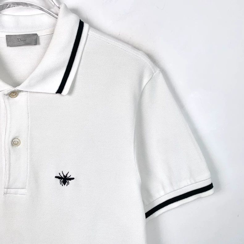Dior Dior White little bee embroidered cotton short-sleeved Polo Size US S / EU 44-46 / 1 - 3 Thumbnail
