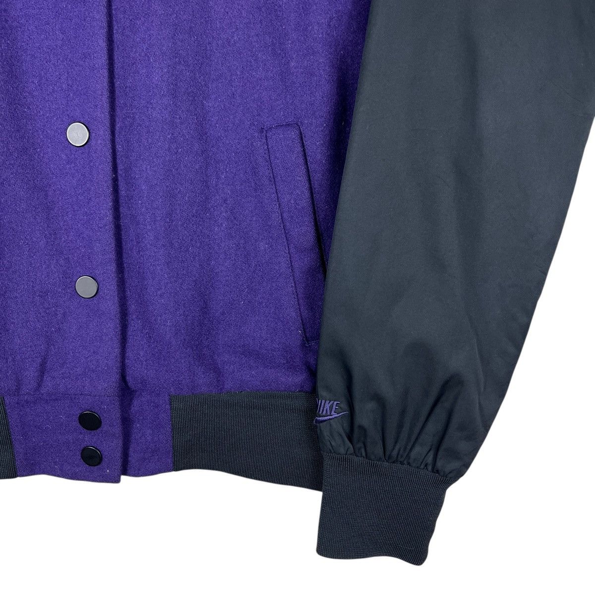 Nike 🔥 Nike Purple Varsity Bomber Jacket Size US M / EU 48-50 / 2 - 7 Thumbnail
