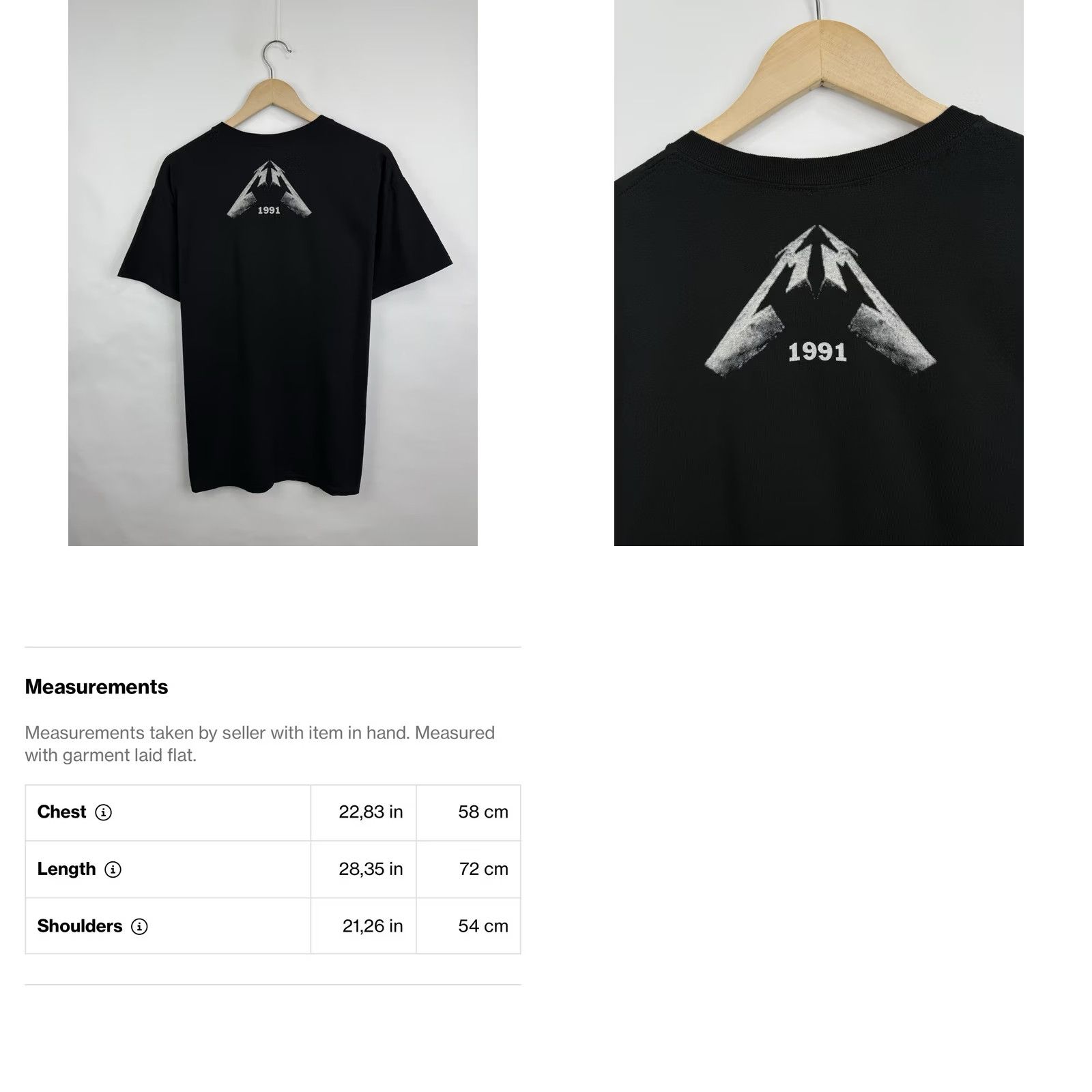 Gildan VINTAGE Metallica The Black Album Rock Bend T-Shirt Rare Size L Men Black Gildan Rock Mens T-Shirt Size US L / EU 52-54 / 3 - 8 Thumbnail