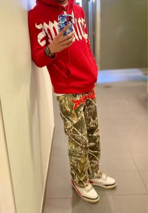 Japanese Brand Embroidery Camouflage Cargos Pant Size US 32 / EU 48 - 5 Thumbnail