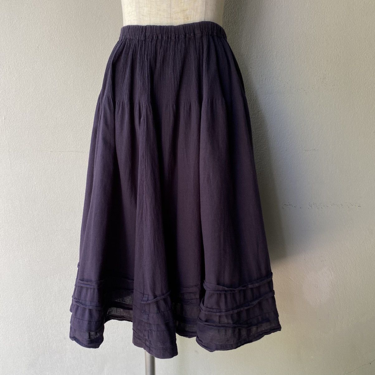 Tsumori Chisato Tsumori Chisato Black Flared Midi Skirt Size 25" / US 0 / IT 36 - 3 Thumbnail