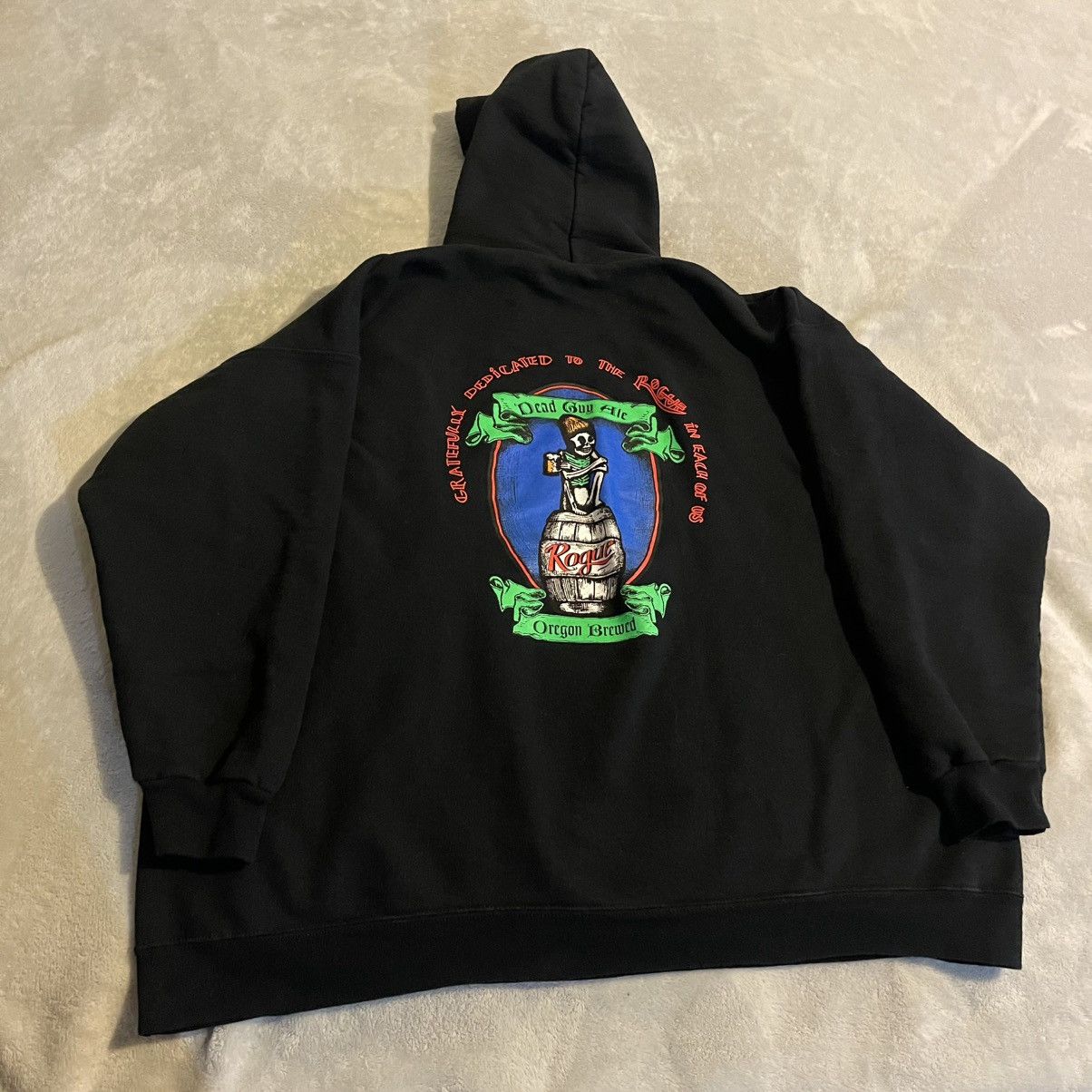 Hanes Vintage Skull Hoodie Men XL Black Sweatshirt Sweater 90s Size US XL / EU 56 / 4 - 1 Thumbnail