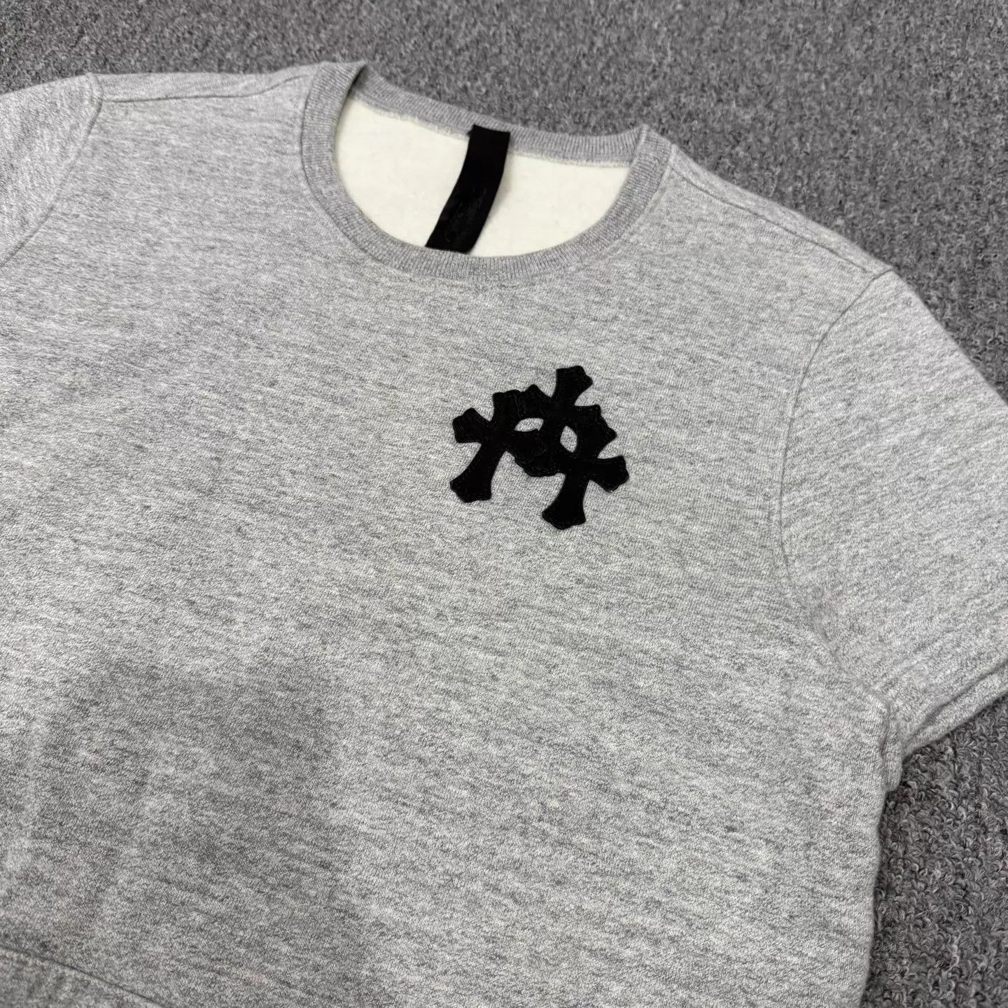 Chrome Hearts Chrome Hearts Gray 3-Tone Leather Cross Patch M Tee 99 New Size M / US 6-8 / IT 42-44 - 3 Thumbnail