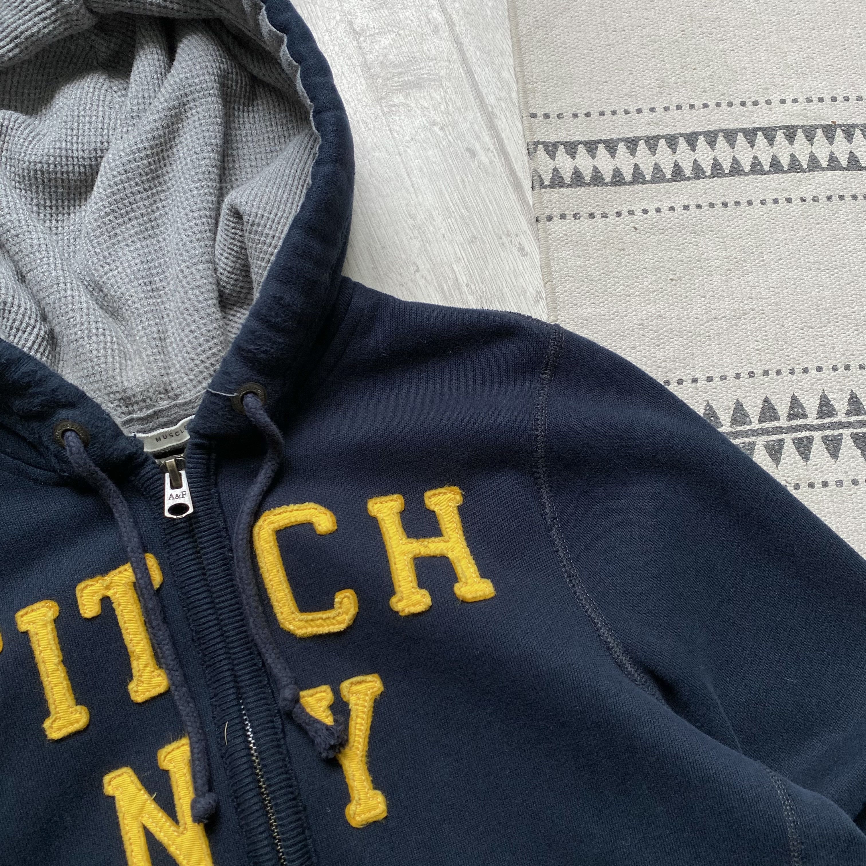 Abercrombie & Fitch 🕷️ Vintage Abercrombie Fitch heavy zip hoodie Y2K Size US XL / EU 56 / 4 - 5 Thumbnail
