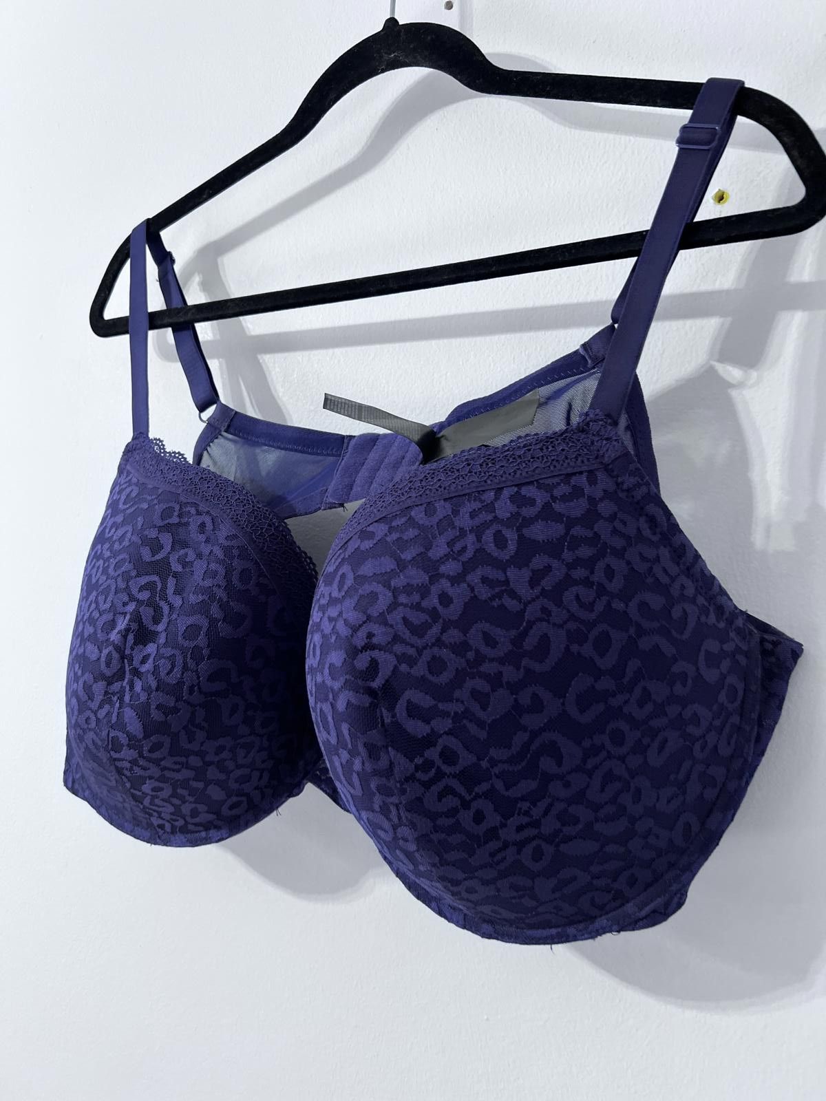 Other Yours Navy Blue Lace Bra – Size 44E Size ONE SIZE - 3 Thumbnail