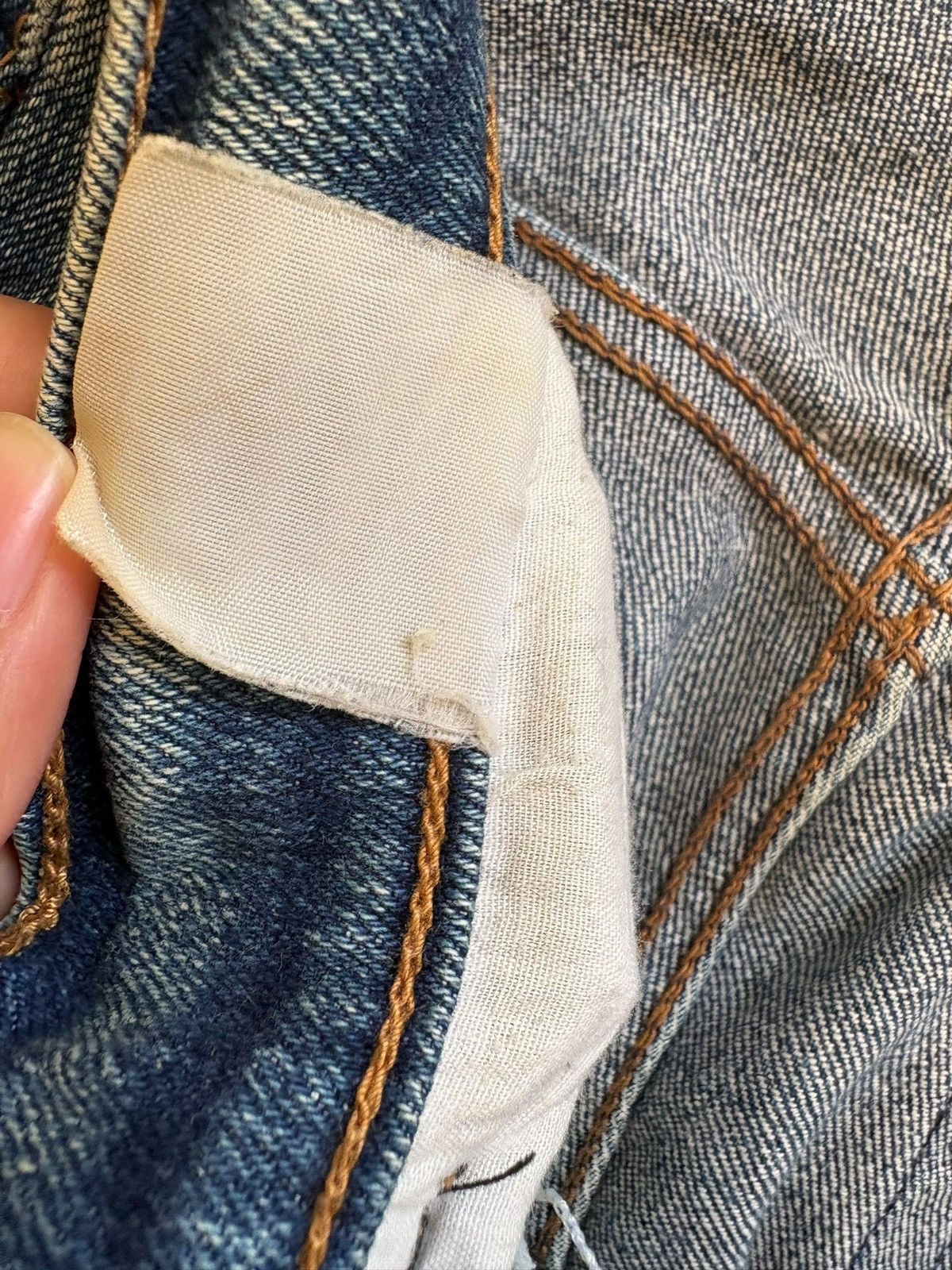 Japanese Brand SALES🔥Vintage Japanese Brand Blue Wash Loose Jeans Size US 32 / EU 48 - 11 Thumbnail