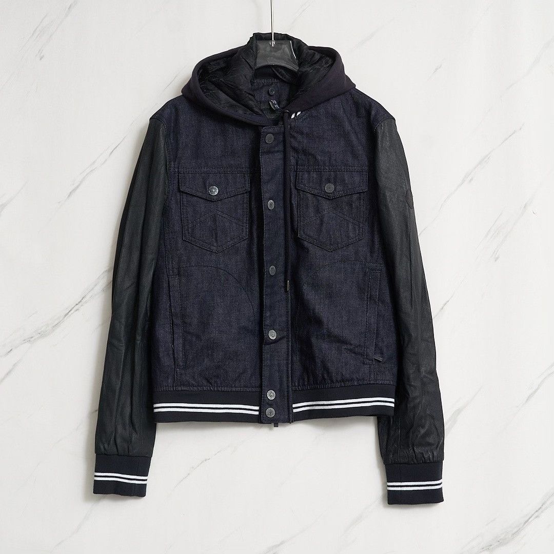 Armani Armani Jeans Men's Denim Patchwork Jacket Size US S / EU 44-46 / 1 - 1 Thumbnail