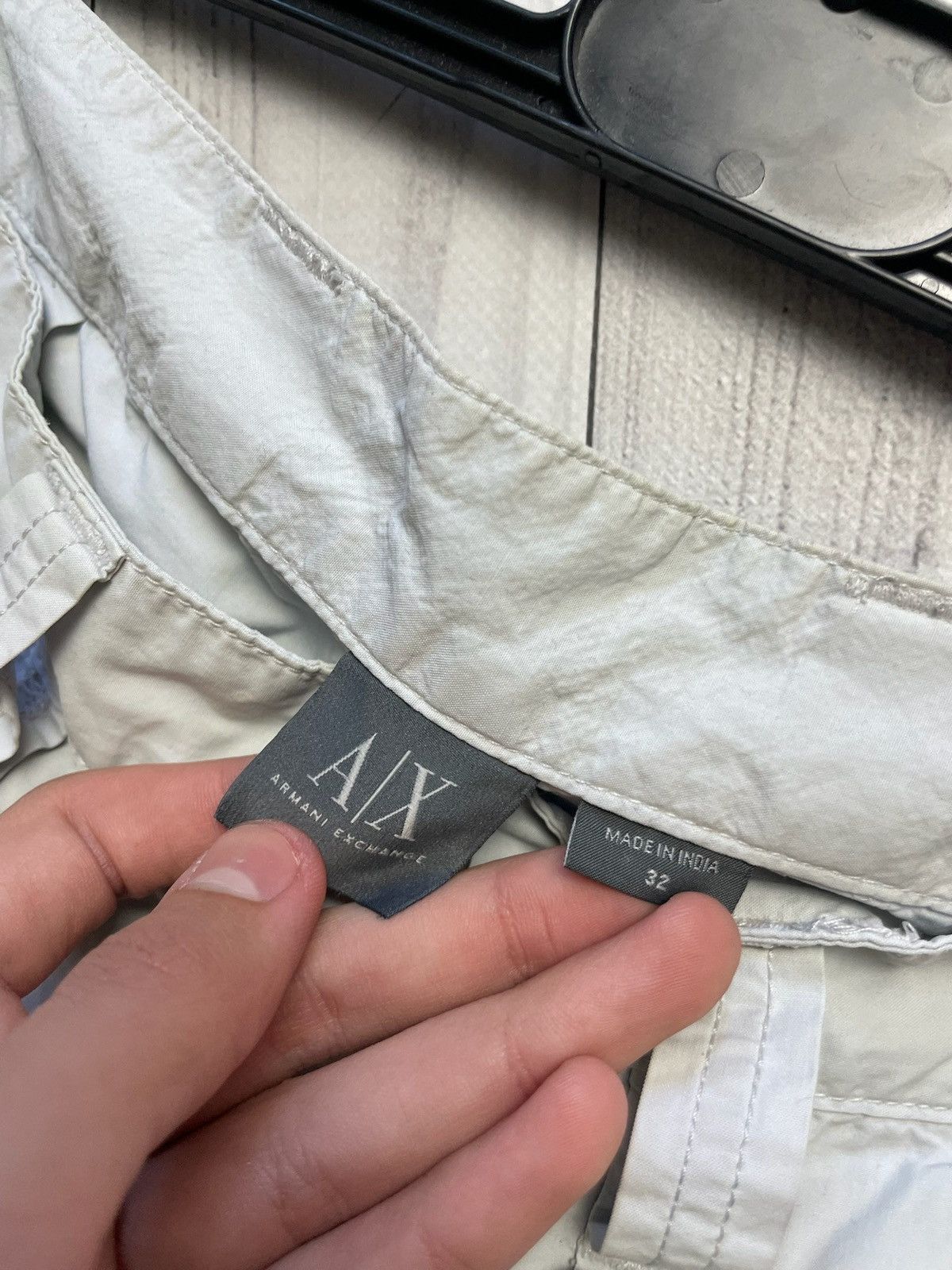Vintage Vintage Armani Exchange cargo shorts big logo Eagle size M Size US 32 / EU 48 - 7 Thumbnail