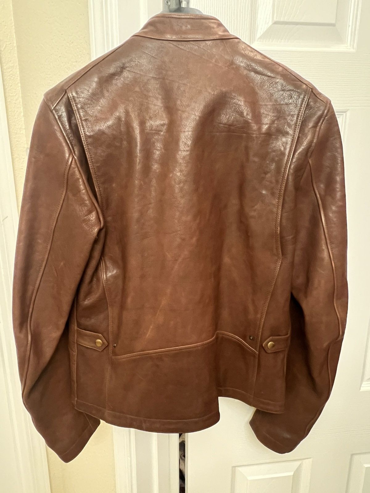 Burberry Burberry brown leather (100%) jacket Size US M / EU 48-50 / 2 - 3 Thumbnail