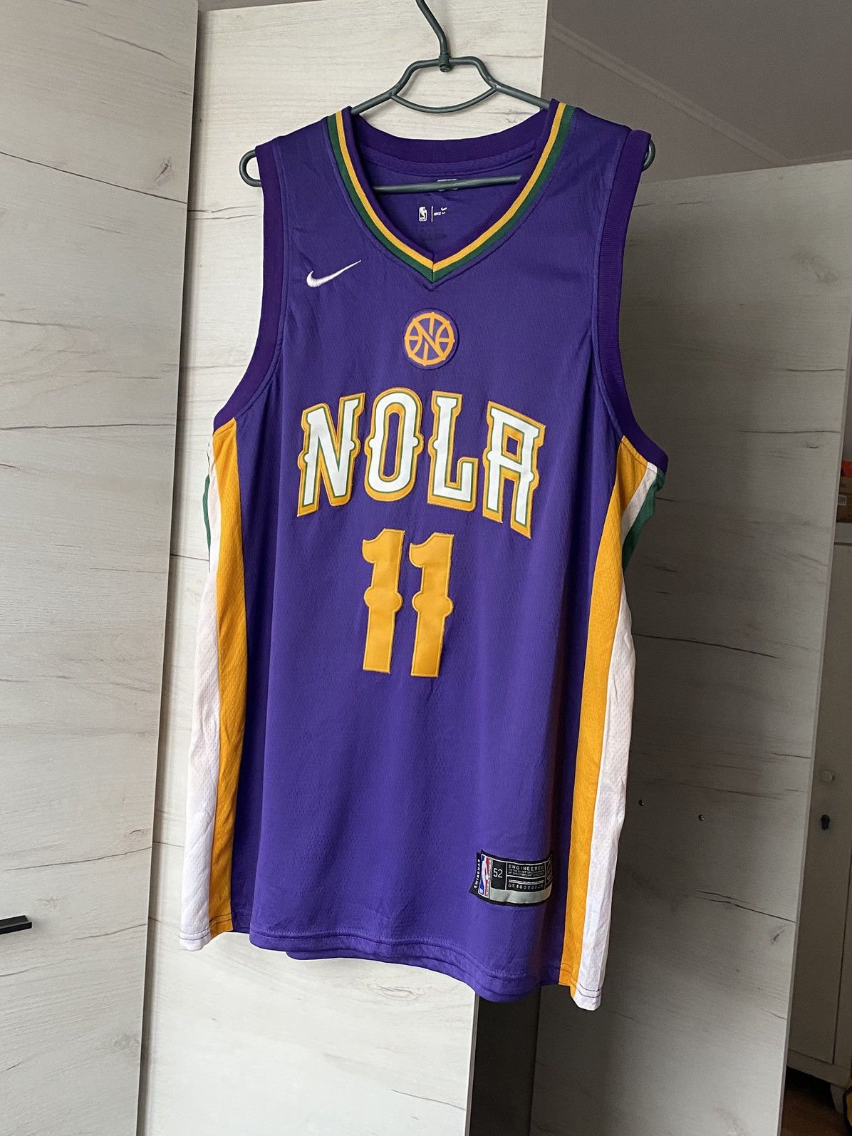 Nike Nike Pelicans Jrue Holiday 11 Mardi Gras Prple Jersey NBA52 Size US XL / EU 56 / 4 - 1 Thumbnail