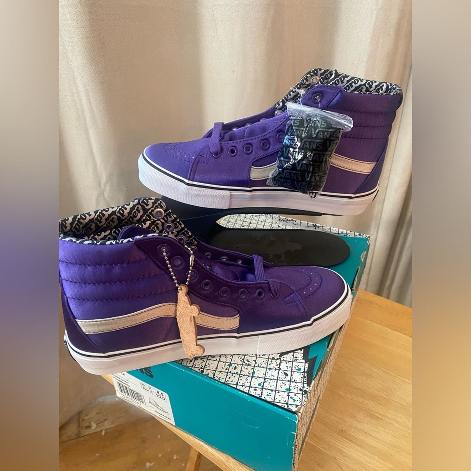Vans Vans SK8 Hi LX x Proper purple/silver m8.5 Size US 8 / EU 41 - 2 Thumbnail