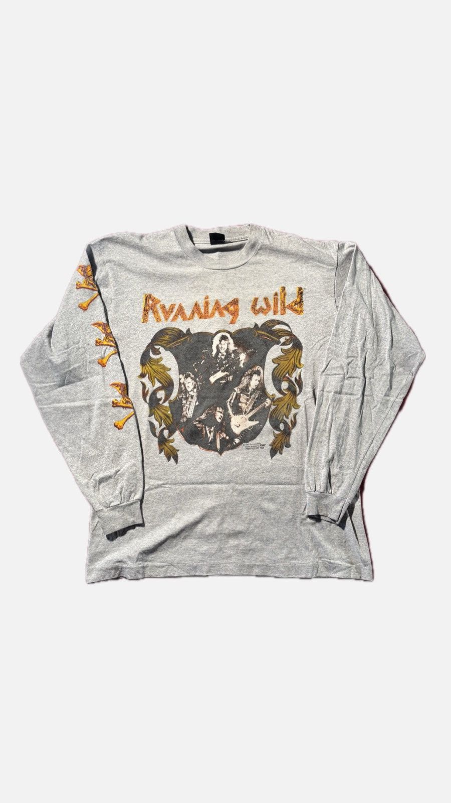 Band Tees 1993 Running Wild Single-stich LS Size US XL / EU 56 / 4 - 1 Thumbnail
