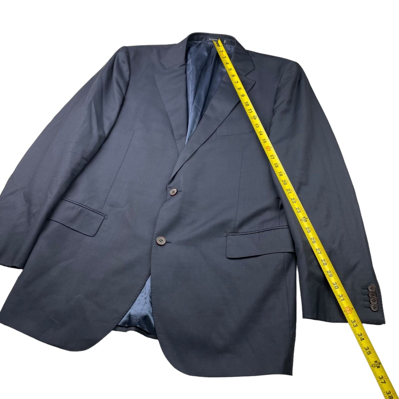 Suitsupply SuitSupply Men’s Vitale Wool Slim Fit 2-Button Lazio Blazer Size 46L - 11 Thumbnail