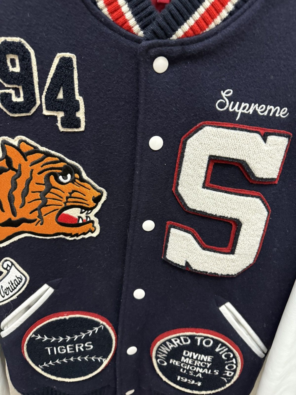 Supreme Supreme Tiger Varsity F/W 2009 Navy Size US M / EU 48-50 / 2 - 3 Thumbnail