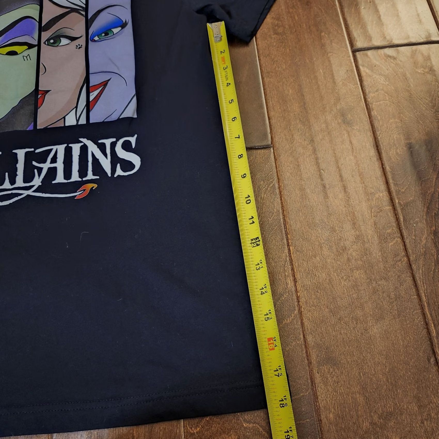 Disney Disney Villains Womens Black T-Shirt M Maleficent Cruella Ursula Evil Queen Canvas Cartoon Disney Villains Cap Sleeve Size M / US 6-8 / IT 42-44 - 7 Thumbnail