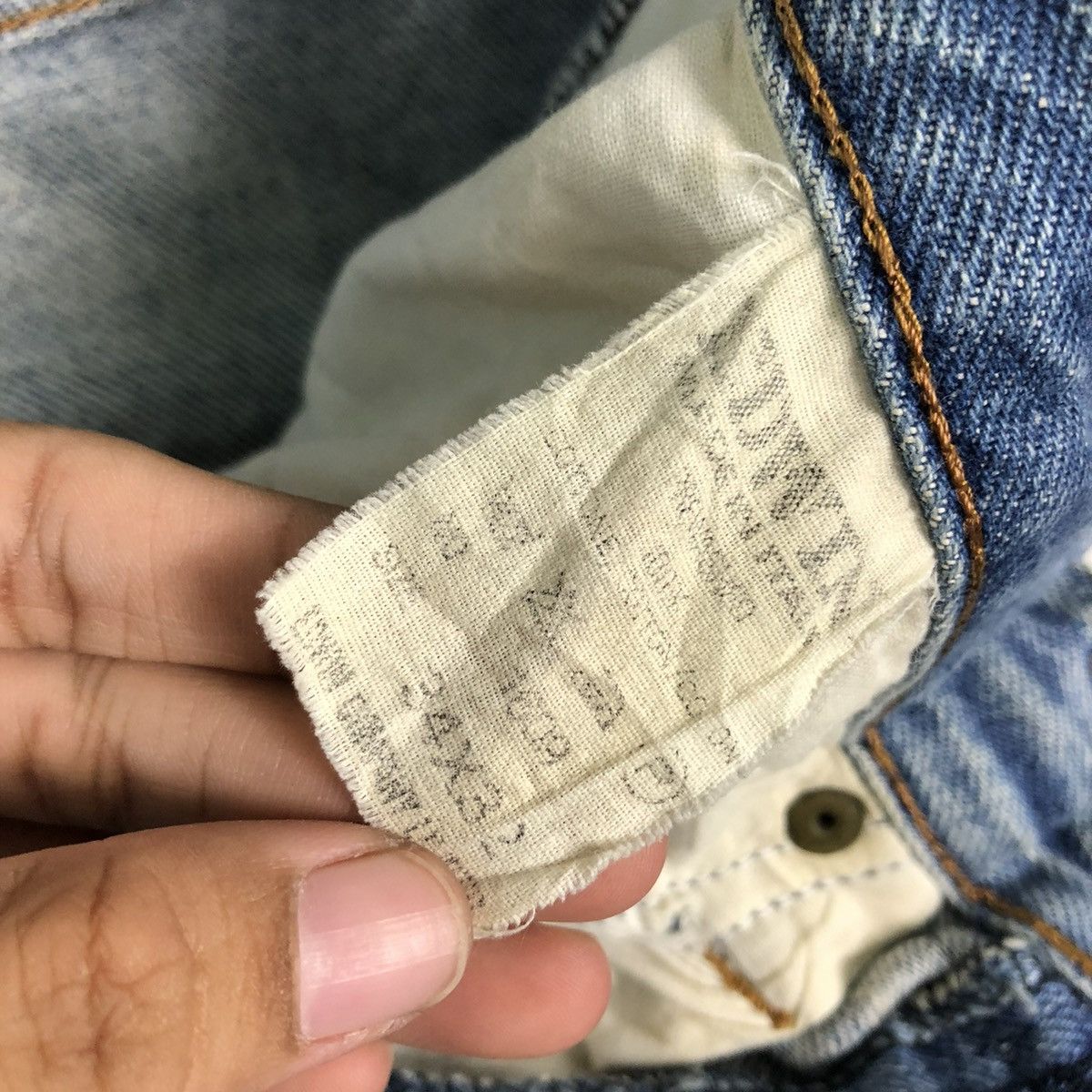 Edwin 🔥VINTAGE DENIM JEANS BIKER EDWIN MADE IN ITALY Size US 34 / EU 50 - 20 Thumbnail