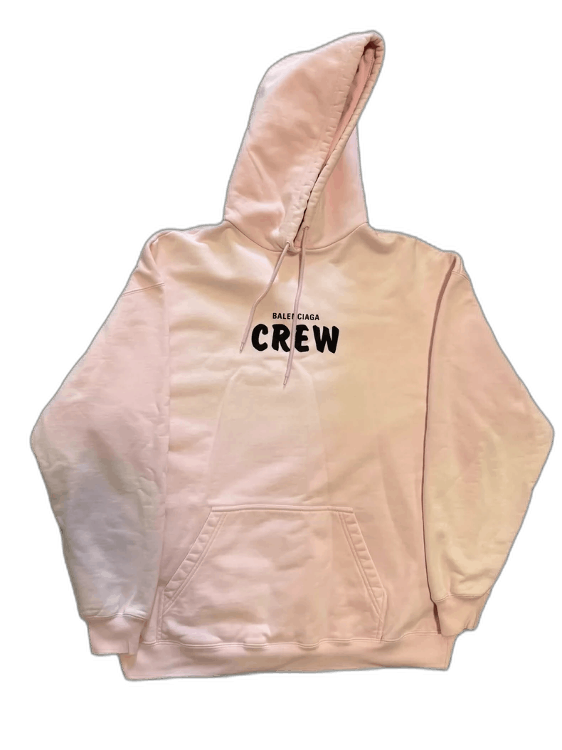 Balenciaga Balenciaga Crew Pink Logo Hoodie Size S-yf Size US S / EU 44-46 / 1 - 1 Thumbnail