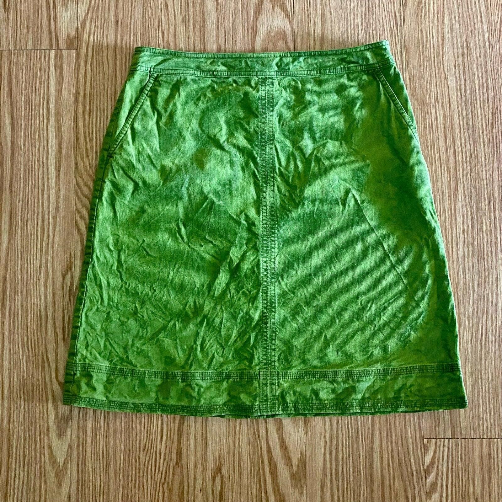 Boden Boden Preppy Green Corduroy Mini Skirt Womens 8 Regular Size 30" / US 8 / IT 44 - 12 Thumbnail
