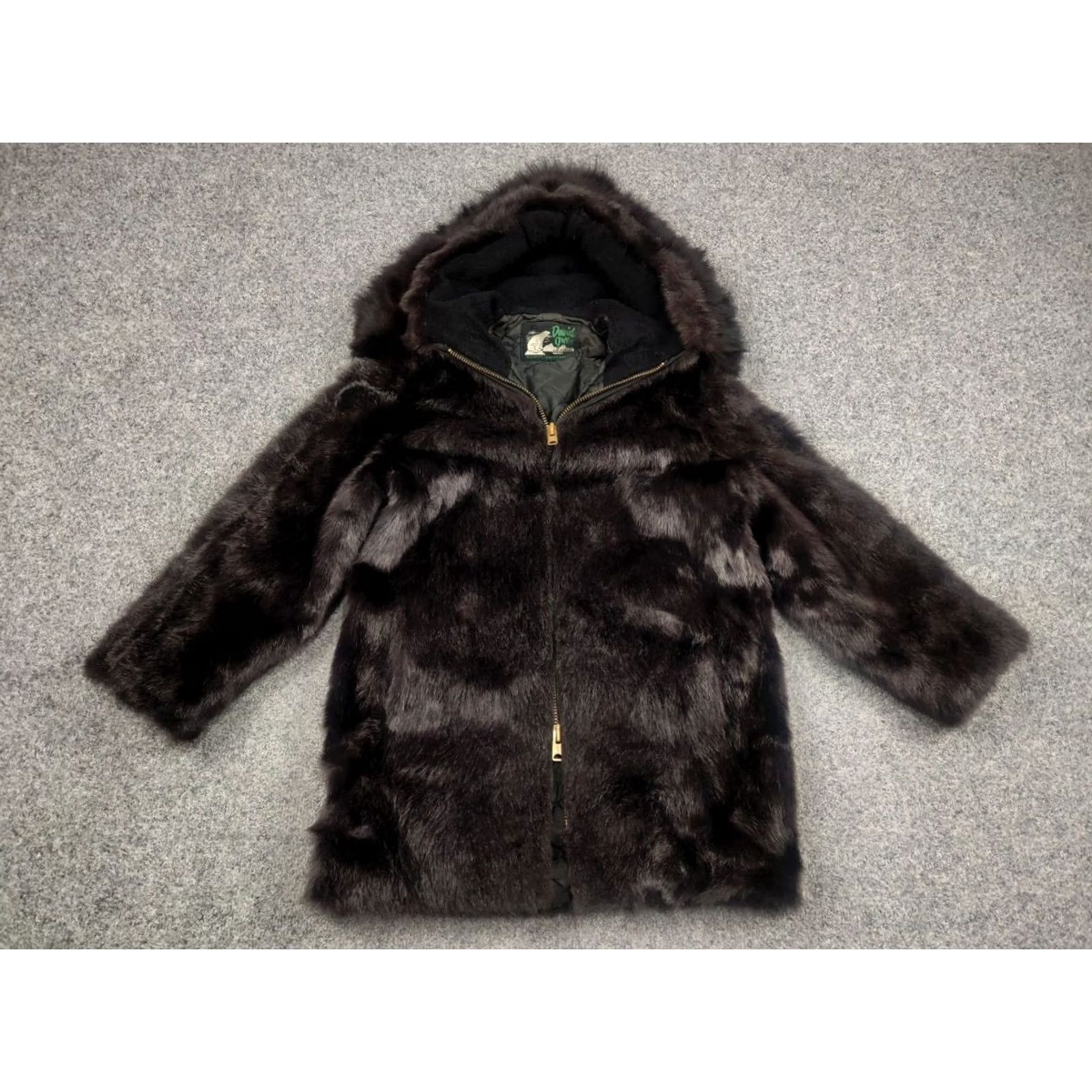 Vintage VINTAGE David Green Alaska Jacket Coat Fur Black Zip Coat Women XS Size S / US 4 / IT 40 - 3 Thumbnail