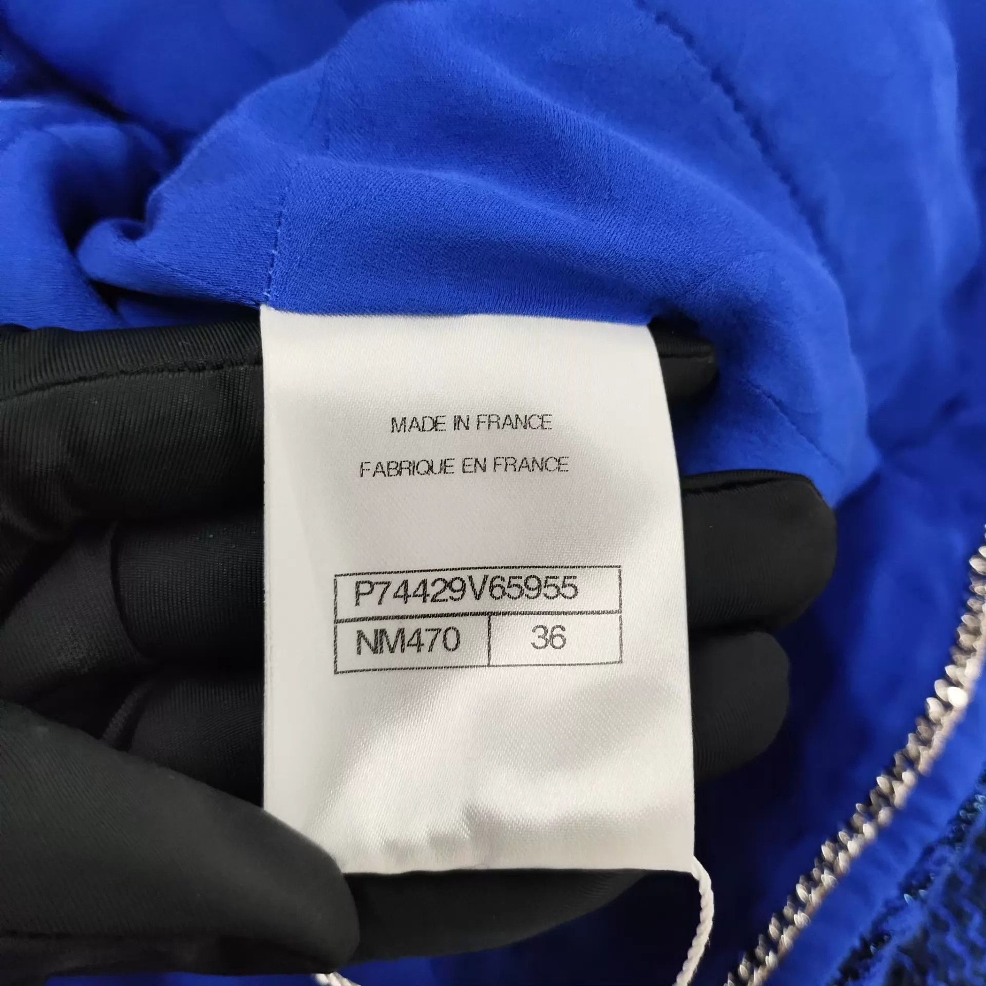 Chanel CHANEL 23P Blue Short Jacket 36 Size XS / US 0-2 / IT 36-38 - 4 Thumbnail