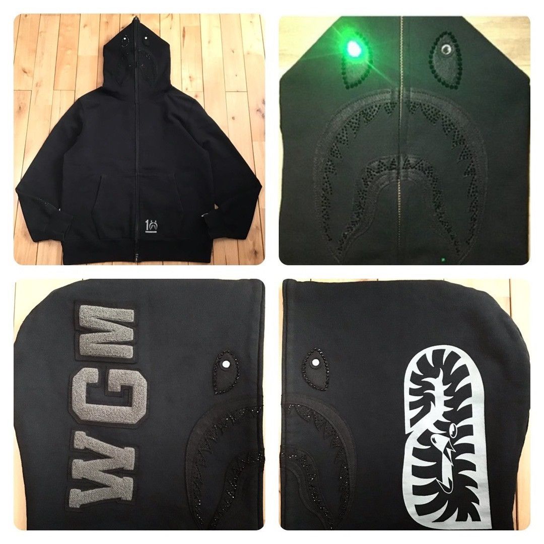 A Bathing Ape Bape Vintage Bape Swarovski Rhinestone sweatshirts 