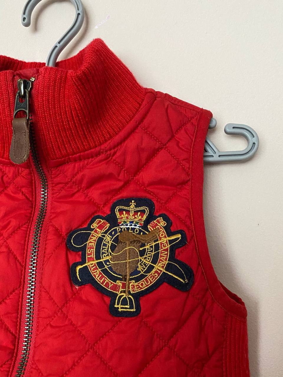 Ralph Lauren × Vintage ❤️ Ralph Lauren Equestrian Quilted Vest! With Suede Trim Size US XXS / EU 40 - 2 Thumbnail