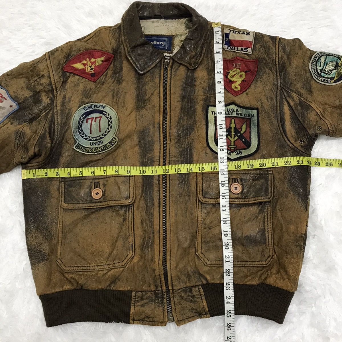 Genuine Leather Vintage gallery leather jacket Size US L / EU 52-54 / 3 - 9 Thumbnail