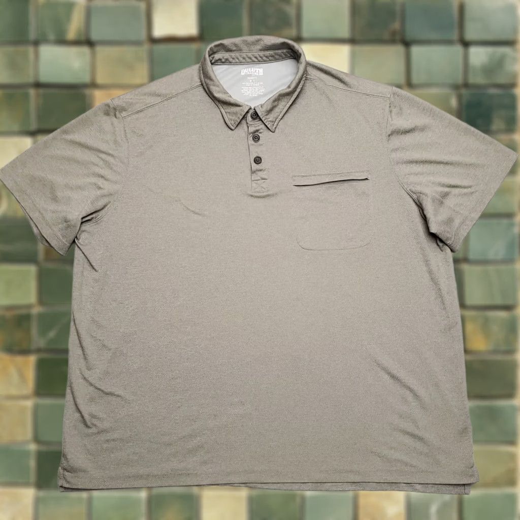 Vintage Duluth Trading Co Shirt Men 2X Green Polo Short Sleeve Performance Stretch Blend Polo Shirt Green 2XL Mens Size US XXL / EU 58 / 5 - 1 Thumbnail