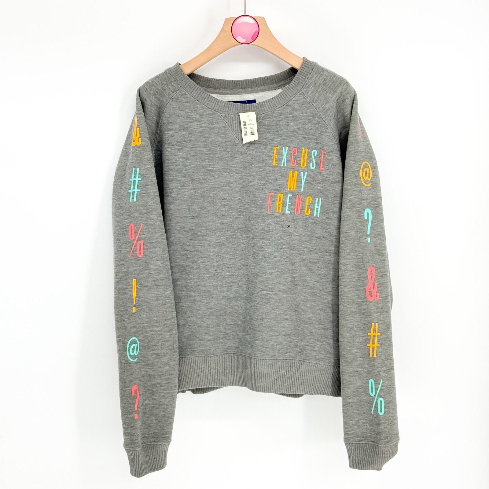 Aeropostale Aeropostale Excuse My French Crewneck Sweatshirt Women's XL Size XL / US 12-14 / IT 48-50 - 1 Thumbnail