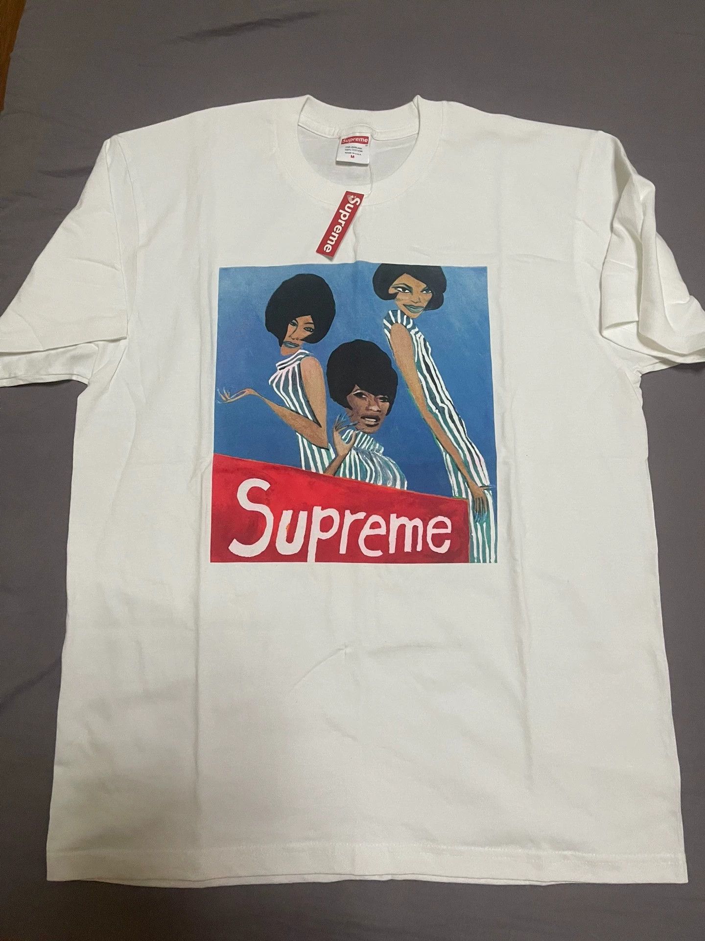 Supreme Supreme Comic Girl Group Tee White M SS NWT - Back Ox Size US M / EU 48-50 / 2 - 1 Thumbnail