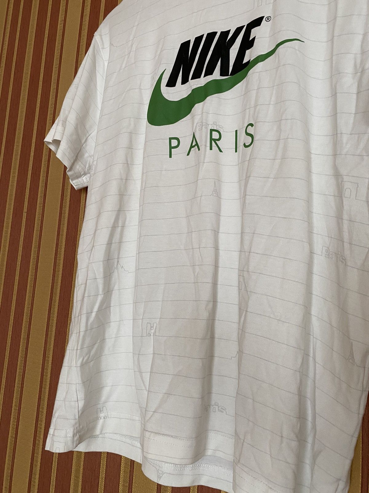Vintage Nike Paris Vintage t shirt monogram big logo Size US L / EU 52-54 / 3 - 4 Thumbnail