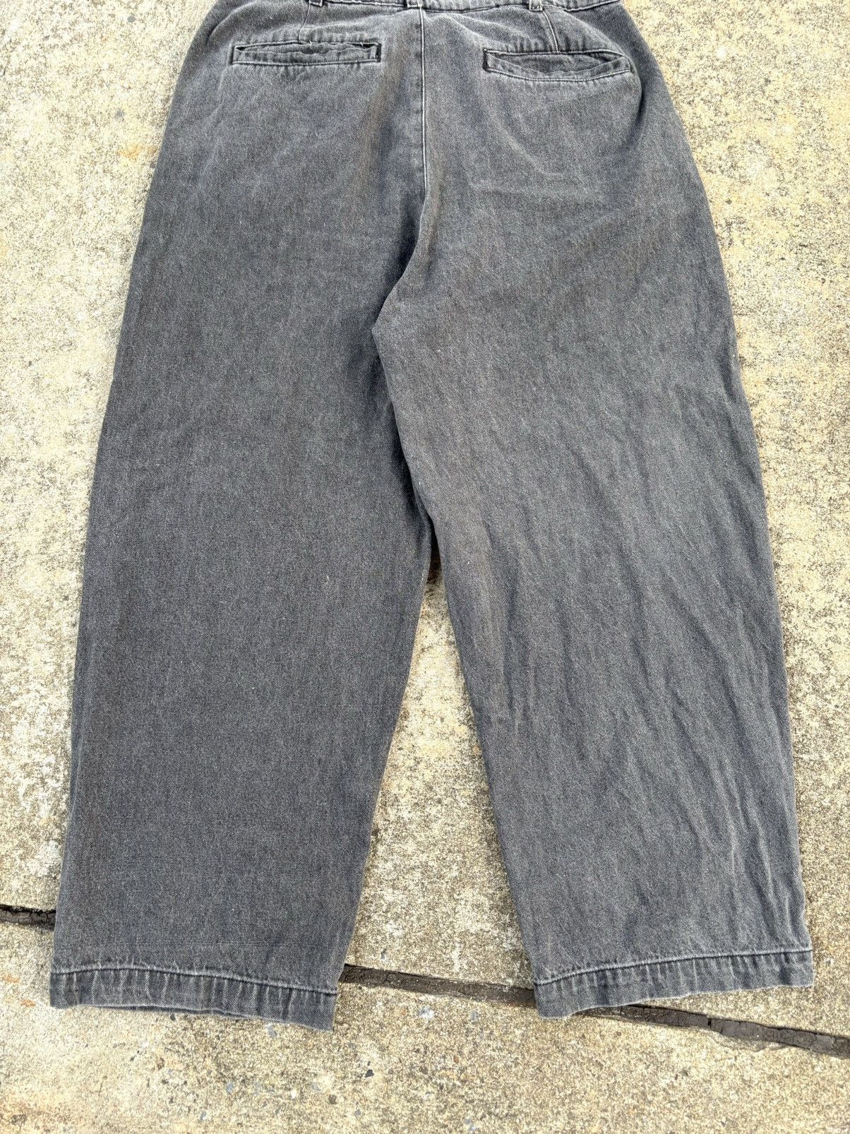 Japanese Brand Vintage Beno Exclusive Label Baggy Jeans Faded Black Size US 30 / EU 46 - 12 Thumbnail