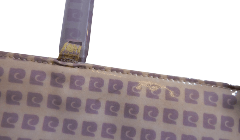 Pierre Cardin Pierre Cardin Vinyl Handbag Purple Logo Pattern Size ONE SIZE - 3 Thumbnail