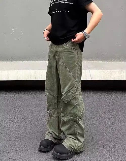 VIBE Multi Pockets Army Green Cargo Pant Size US 32 / EU 48 - 1 Thumbnail
