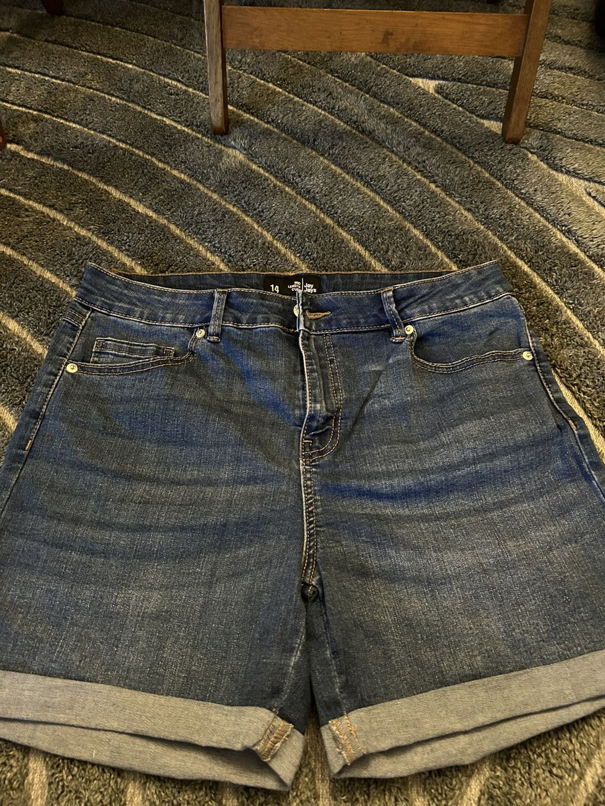 Other Navy Blue Denim Shorts Size 32" / US 10 / IT 46 - 1 Thumbnail