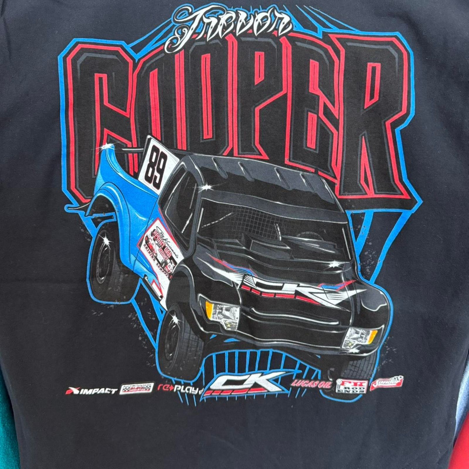 Other Vintage Y2K Trevor Cooper Racing Tee Black Size US L / EU 52-54 / 3 - 3 Thumbnail