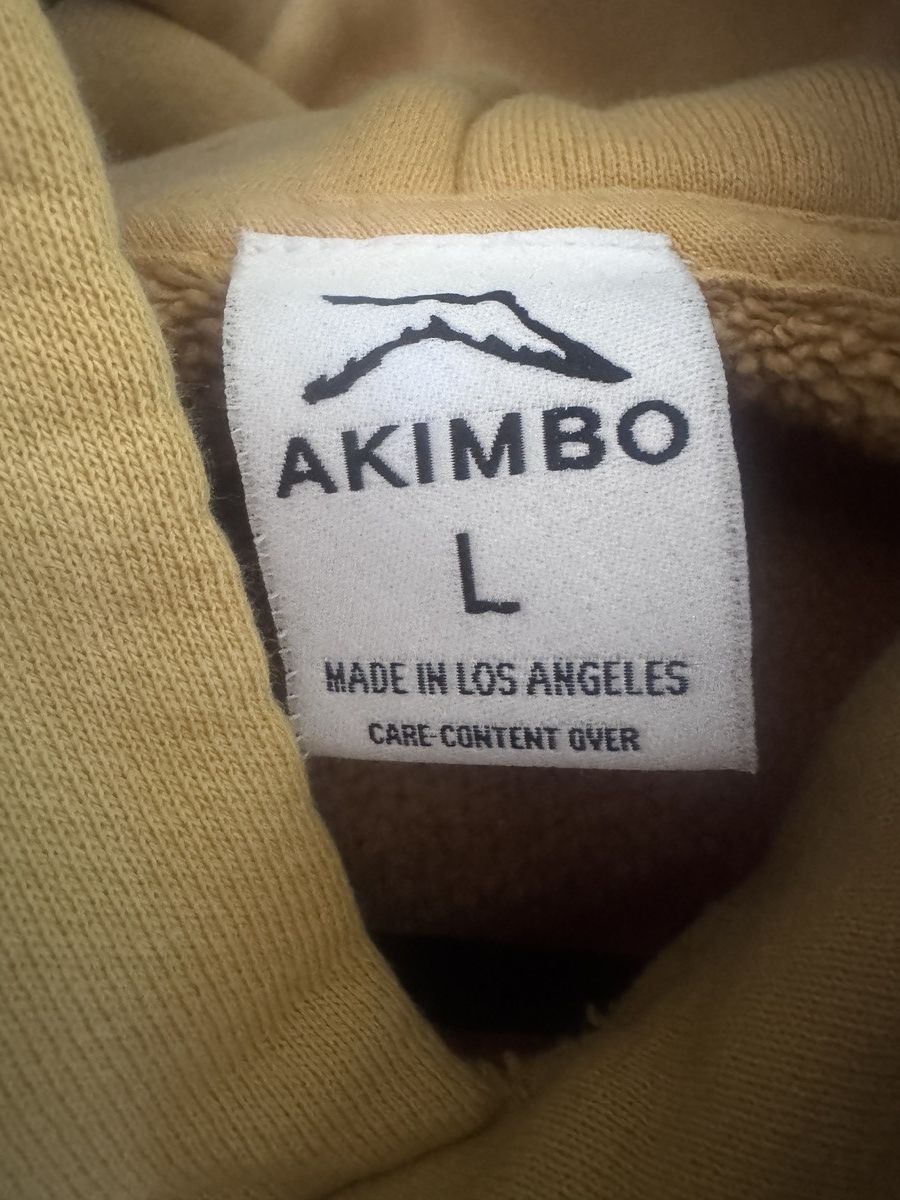 Akimbo Club Sun faded yellow hoodie Size US L / EU 52-54 / 3 - 3 Thumbnail