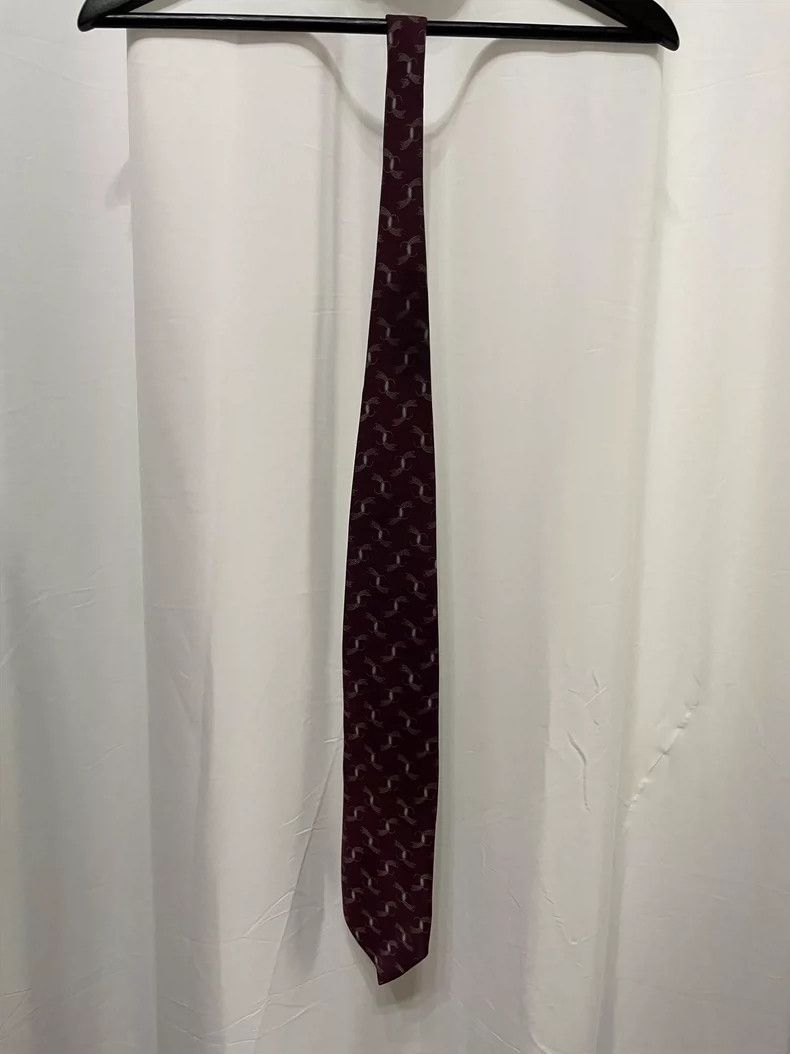 Issey Miyake Issey Miyake Medieval red full print tie Size ONE SIZE - 1 Thumbnail