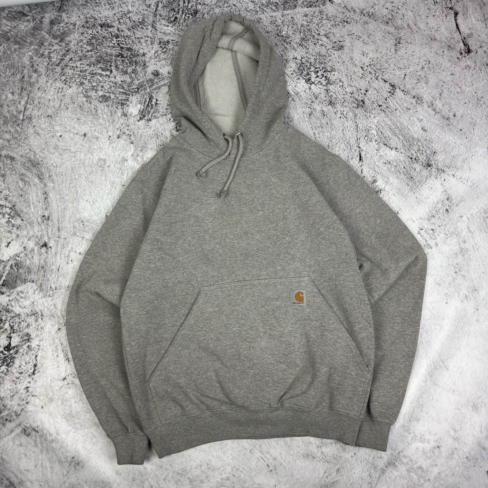 Carhartt Carhartt Men Gray Original Fit Sleeve Logo Hooded Sweatshirt Size US XS / EU 42 / 0 - 1 Thumbnail