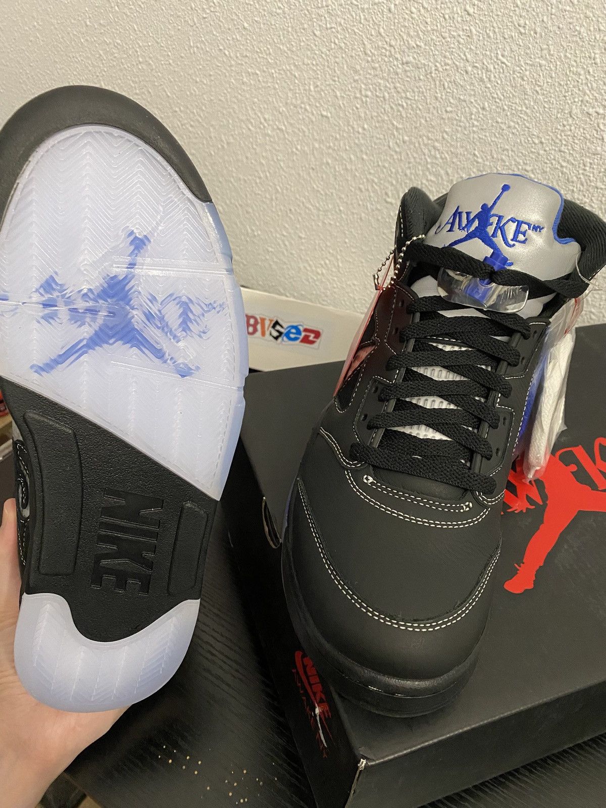 Awake NY × Jordan Brand Jordan x Awake Retro 5 Racer Blue Size US 9.5 / EU 42-43 - 5 Thumbnail