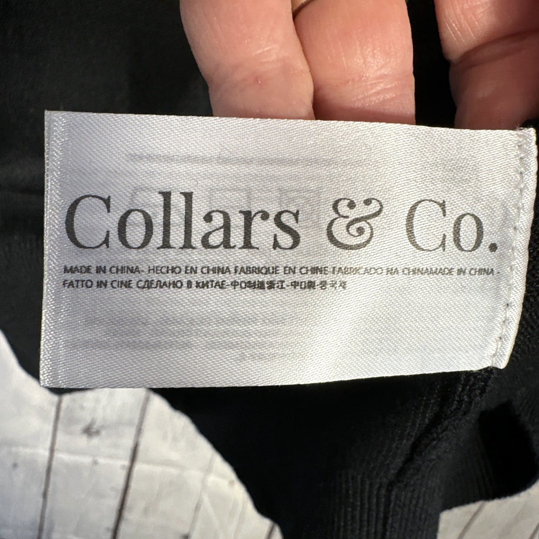 Collars & Co Sweater Mens XXL Black Australian Merino Wool Crewneck Pullover