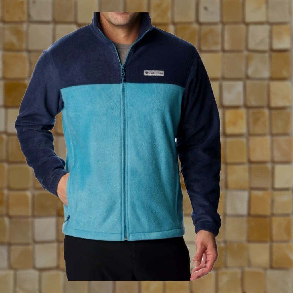 Vintage Columbia Men’s Steens Mountain Fleece FULL ZIP JACKET BLUE XXL Size US XXL / EU 58 / 5 - 1 Thumbnail