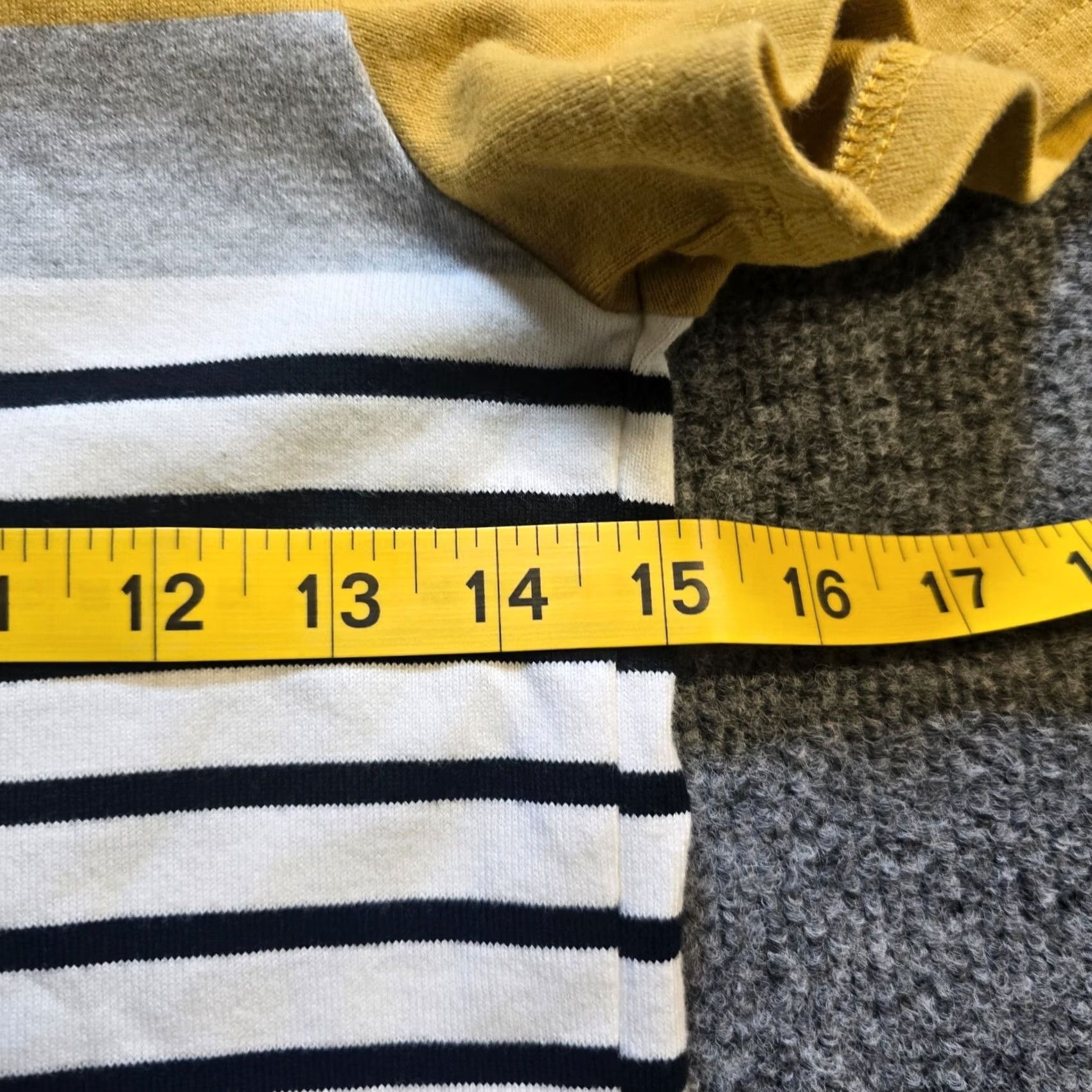 Vintage Joules Dress Womens Size 2 Yellow Striped Sheath Cap Sleeve Knit Cotton Nautical Casual Size XS / US 0-2 / IT 36-38 - 5 Thumbnail
